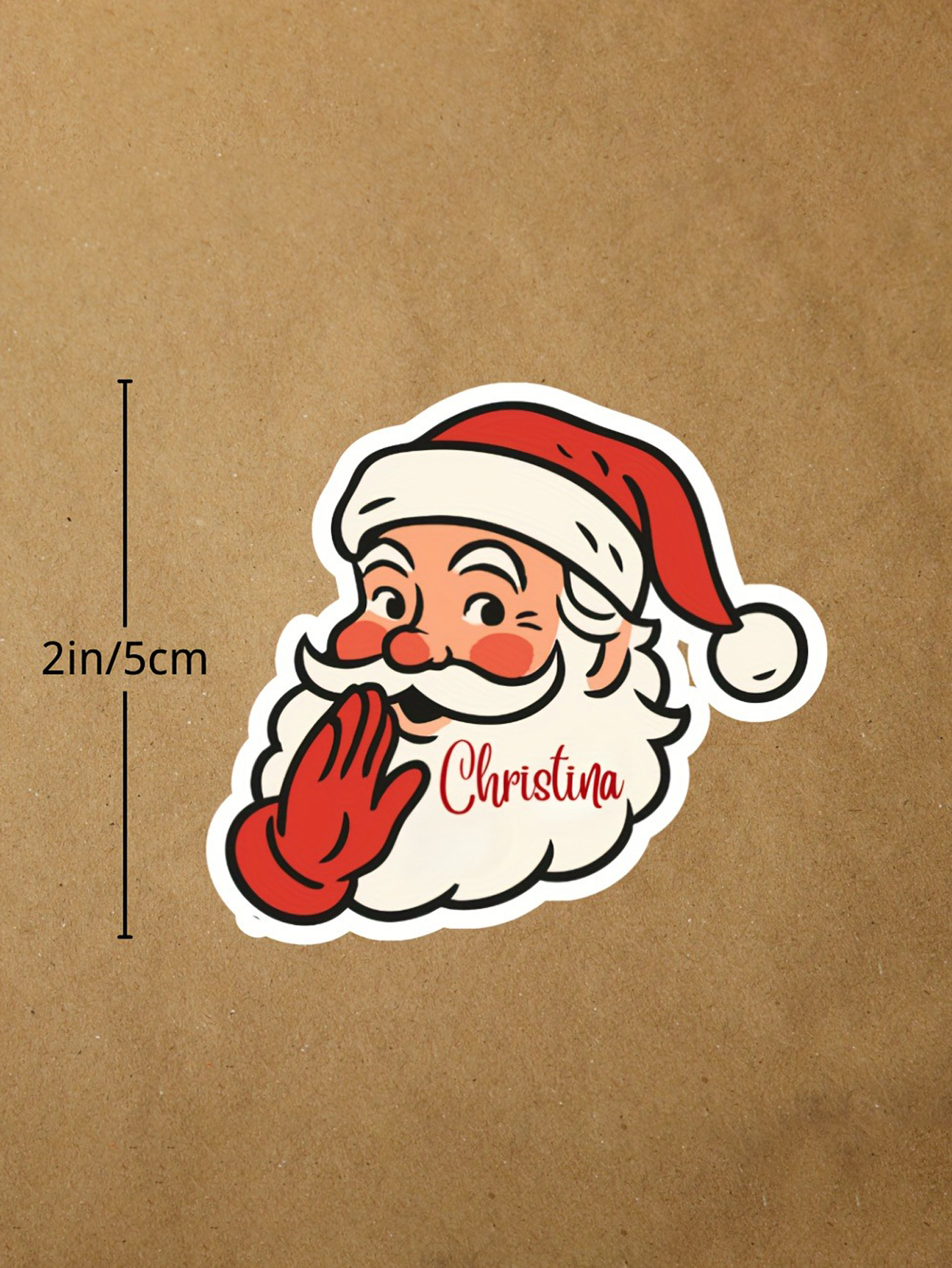 Custom Santa Claus Gift Stickers